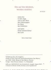 Titelbild der Ausgabe 8/2022 von Die auf ihn blickten, werden strahlen. Zeitschriften als Abo oder epaper bei United Kiosk online kaufen.
