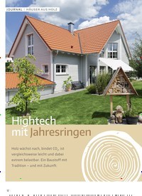 Titelbild der Ausgabe 4/2020 von HÄUSER AUS HOLZ: Hightech mit Jahresringen. Zeitschriften als Abo oder epaper bei United Kiosk online kaufen.