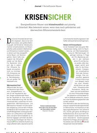 Titelbild der Ausgabe 10/2020 von Hocheffiziente Häuser: KRISENSICHER. Zeitschriften als Abo oder epaper bei United Kiosk online kaufen.
