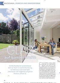 Titelbild der Ausgabe 1/2020 von GLAS auf ganzer Breite. Zeitschriften als Abo oder epaper bei United Kiosk online kaufen.