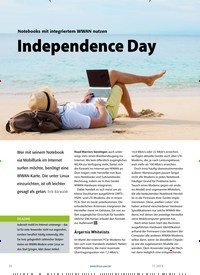 Titelbild der Ausgabe 11/2019 von Notebooks mit integriertem WWAN nutzen Independence Day. Zeitschriften als Abo oder epaper bei United Kiosk online kaufen.