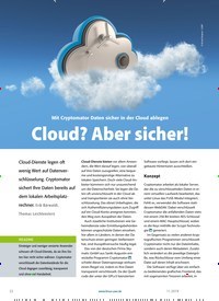 Titelbild der Ausgabe 11/2019 von Mit Cryptomator Daten sicher in der Cloud ablegen Cloud? Aber sicher!. Zeitschriften als Abo oder epaper bei United Kiosk online kaufen.