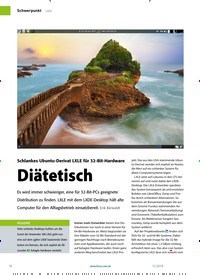 Titelbild der Ausgabe 12/2019 von Schlankes Ubuntu-Derivat LXLE für 32-Bit-Hardware: Diätetisch. Zeitschriften als Abo oder epaper bei United Kiosk online kaufen.