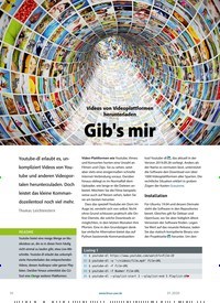 Titelbild der Ausgabe 1/2020 von Videos von Videoplattformen herunterladen Gib's mir. Zeitschriften als Abo oder epaper bei United Kiosk online kaufen.