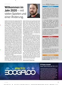 Titelbild der Ausgabe 2/2020 von Willkommen im Jahr 2020 – mit vielen Spielen und einer Änderung.. Zeitschriften als Abo oder epaper bei United Kiosk online kaufen.