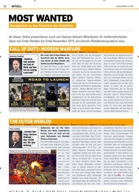 Titelbild der Ausgabe 11/2019 von MOST WANTED: Neuigkeiten zu den Favoriten der Redaktion.. Zeitschriften als Abo oder epaper bei United Kiosk online kaufen.