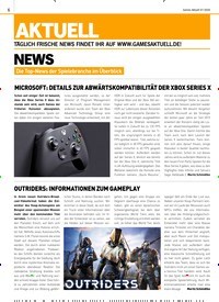 Titelbild der Ausgabe 7/2020 von OUTRIDERS: INFORMATIONEN ZUM GAMEPLAY. Zeitschriften als Abo oder epaper bei United Kiosk online kaufen.