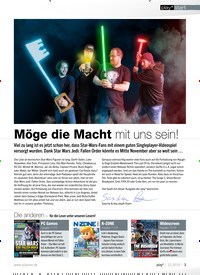Titelbild der Ausgabe 12/2019 von Möge die Macht mit uns sein!. Zeitschriften als Abo oder epaper bei United Kiosk online kaufen.