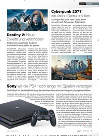 Titelbild der Ausgabe 9/2020 von Sony will die PS4 noch lange mit Spielen versorgen. Zeitschriften als Abo oder epaper bei United Kiosk online kaufen.