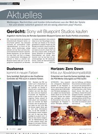 Titelbild der Ausgabe 1/2021 von Gerücht: Sony will Bluepoint Studios kaufen. Zeitschriften als Abo oder epaper bei United Kiosk online kaufen.