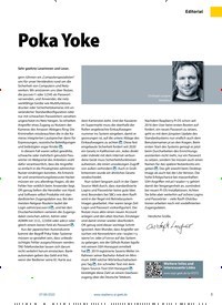 Titelbild der Ausgabe 8/2022 von Poka Yoke. Zeitschriften als Abo oder epaper bei United Kiosk online kaufen.