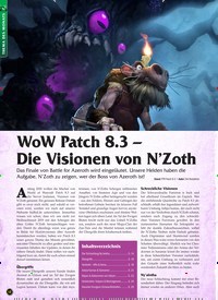 Titelbild der Ausgabe 1/2020 von WoW Patch 8.3 – Die Visionen von N’Zoth. Zeitschriften als Abo oder epaper bei United Kiosk online kaufen.