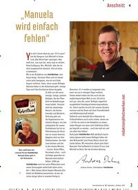 Titelbild der Ausgabe 88/2020 von Anschnitt: „Manuela wird einfach fehlen”. Zeitschriften als Abo oder epaper bei United Kiosk online kaufen.