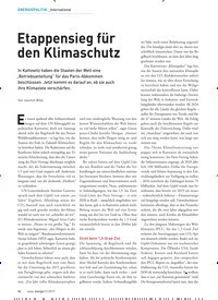Titelbild der Ausgabe 1/2019 von Etappensieg für den Klimaschutz. Zeitschriften als Abo oder epaper bei United Kiosk online kaufen.