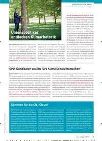 Titelbild der Ausgabe 9/2019 von SPD-Kandidaten wollen fürs Klima Schulden machen. Zeitschriften als Abo oder epaper bei United Kiosk online kaufen.