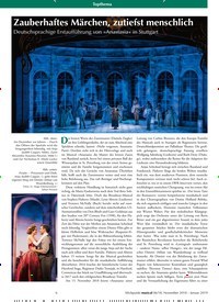 Titelbild der Ausgabe 6/2018 von Zauberhaftes Märchen, zutiefst menschlich: Deutschsprachige Erstaufführung von »Anastasia« in Stuttgart. Zeitschriften als Abo oder epaper bei United Kiosk online kaufen.