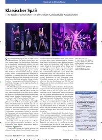 Titelbild der Ausgabe 4/2019 von Klassischer Spaß: »The Rocky Horror Show« in der Neuen Gebläsehalle Neunkirchen. Zeitschriften als Abo oder epaper bei United Kiosk online kaufen.