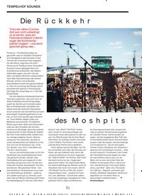 Titelbild der Ausgabe 8/2022 von Die Rückkehr des Moshpits. Zeitschriften als Abo oder epaper bei United Kiosk online kaufen.