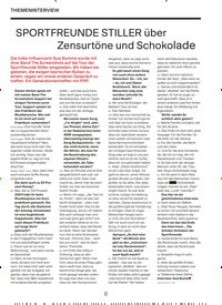 Titelbild der Ausgabe 12/2022 von SPORTFREUNDE STILLER über Zensurtöne und Schokolade. Zeitschriften als Abo oder epaper bei United Kiosk online kaufen.