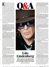 Titelbild der Ausgabe 2/2019 von Q & A: Udo Lindenberg. Zeitschriften als Abo oder epaper bei United Kiosk online kaufen.