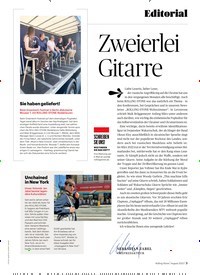 Titelbild der Ausgabe 8/2022 von Zweierlei Gitarre. Zeitschriften als Abo oder epaper bei United Kiosk online kaufen.