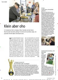 Titelbild der Ausgabe 2/2019 von Klein aber oho. Zeitschriften als Abo oder epaper bei United Kiosk online kaufen.