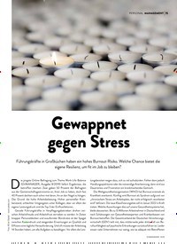Titelbild der Ausgabe 10/2019 von PERSONAL: Gewappnet gegen Stress. Zeitschriften als Abo oder epaper bei United Kiosk online kaufen.