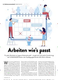 Titelbild der Ausgabe 12/2019 von PERSONALMANAGEMENT ARBEITSZEITEN: Arbeiten wie’s passt. Zeitschriften als Abo oder epaper bei United Kiosk online kaufen.