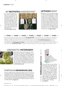 Titelbild der Ausgabe 2/2020 von BRANCHE 6 NOTIZEN. Zeitschriften als Abo oder epaper bei United Kiosk online kaufen.
