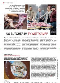 Titelbild der Ausgabe 6/2019 von US-BUTCHER IM TV-WETTKAMPF. Zeitschriften als Abo oder epaper bei United Kiosk online kaufen.