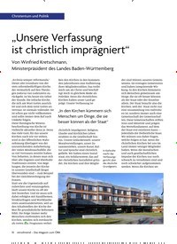 Titelbild der Ausgabe 3/2022 von „Unsere Verfassung ist christlich imprägniert“. Zeitschriften als Abo oder epaper bei United Kiosk online kaufen.