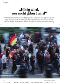 Titelbild der Ausgabe 9/2019 von IM FOKUS: „Hörig wird, wer nicht gehört wird”. Zeitschriften als Abo oder epaper bei United Kiosk online kaufen.