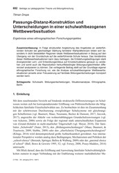Titelbild der Ausgabe 5/2019 von Tilman Drope: Passungs-Distanz-Konstruktion und Unterscheidungen in einer schulwahlbezogenen Wettbewerbssituation. Zeitschriften als Abo oder epaper bei United Kiosk online kaufen.