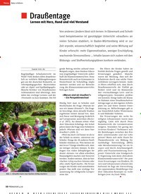 Titelbild der Ausgabe 4/2018 von Draußentage. Zeitschriften als Abo oder epaper bei United Kiosk online kaufen.