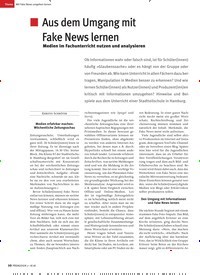 Titelbild der Ausgabe 8/2018 von Aus dem Umgang mit Fake News lernen. Zeitschriften als Abo oder epaper bei United Kiosk online kaufen.