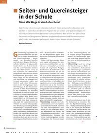 Titelbild der Ausgabe 6/2019 von Seiten- und Quereinsteiger in der Schule: Neue alte Wege in den Lehrerberuf. Zeitschriften als Abo oder epaper bei United Kiosk online kaufen.