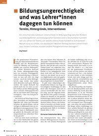 Titelbild der Ausgabe 10/2019 von Bildungsungerechtigkeit und was Lehrer*innen dagegen tun können Termini, Hintergründe, Interventionen. Zeitschriften als Abo oder epaper bei United Kiosk online kaufen.