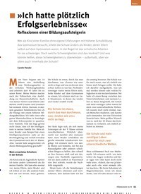 Titelbild der Ausgabe 10/2019 von »Ich hatte plötzlich Erfolgserlebnisse« Reflexionen einer Bildungsaufsteigerin. Zeitschriften als Abo oder epaper bei United Kiosk online kaufen.