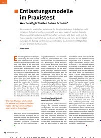 Titelbild der Ausgabe 11/2019 von ¦ Entlastungsmodelle im Praxistest: Welche Möglichkeiten haben Schulen?. Zeitschriften als Abo oder epaper bei United Kiosk online kaufen.