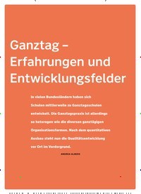 Titelbild der Ausgabe 2/2022 von Ganztag – Er fahrungen und Entwicklungsfelder. Zeitschriften als Abo oder epaper bei United Kiosk online kaufen.