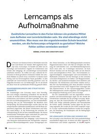 Titelbild der Ausgabe 4/2022 von Lerncamps als Aufholmaßnahme. Zeitschriften als Abo oder epaper bei United Kiosk online kaufen.