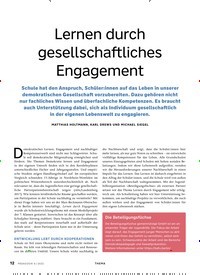 Titelbild der Ausgabe 6/2022 von Lernen durch gesellschaftliches Engagement. Zeitschriften als Abo oder epaper bei United Kiosk online kaufen.