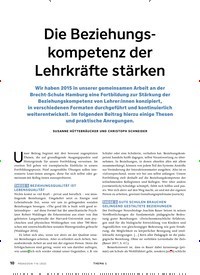 Titelbild der Ausgabe 8/2022 von Die Beziehungskompetenz der Lehrkräfte stärken. Zeitschriften als Abo oder epaper bei United Kiosk online kaufen.