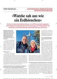 Titelbild der Ausgabe 1/2021 von FÜNF FRAGEN AN … … ACHIM BOGDAHN, MODERATOR BEIM BAYERISCHEN RUNDFUNK: »Watzke sah aus wie ein Erdhörnchen«. Zeitschriften als Abo oder epaper bei United Kiosk online kaufen.