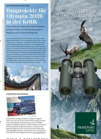Titelbild der Ausgabe 4/2022 von Bauprojekte für Olympia 2026 in der Kritik. Zeitschriften als Abo oder epaper bei United Kiosk online kaufen.