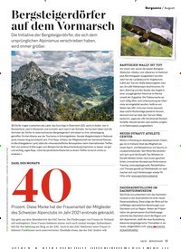 Titelbild der Ausgabe 8/2022 von Bergsteigerdörfer auf dem Vormarsch. Zeitschriften als Abo oder epaper bei United Kiosk online kaufen.
