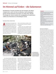 Titelbild der Ausgabe 5/2019 von Südsee-Archäologie: Im Himmel auf Erden – die Salomonen. Zeitschriften als Abo oder epaper bei United Kiosk online kaufen.