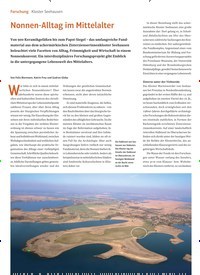 Titelbild der Ausgabe 1/2021 von Kloster Seehausen: Nonnen-Alltag im Mittelalter. Zeitschriften als Abo oder epaper bei United Kiosk online kaufen.
