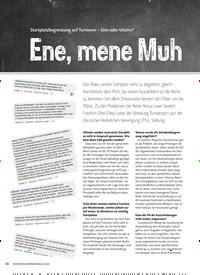 Titelbild der Ausgabe 8/2018 von Startplatzbegrenzung auf Turnieren - Sinn oder Unsinn?: Ene, mene Muh und raus bist du!. Zeitschriften als Abo oder epaper bei United Kiosk online kaufen.
