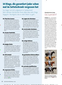 Titelbild der Ausgabe 12/2018 von 10 Dinge, die garantiert jeder schon mal im Sattelschrank vergessen hat. Zeitschriften als Abo oder epaper bei United Kiosk online kaufen.